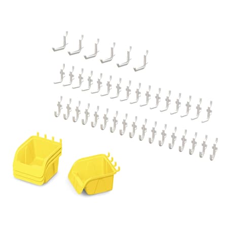 Jonti-Craft Pegboard Hooks & Bins, 43 Piece Set 8115JC